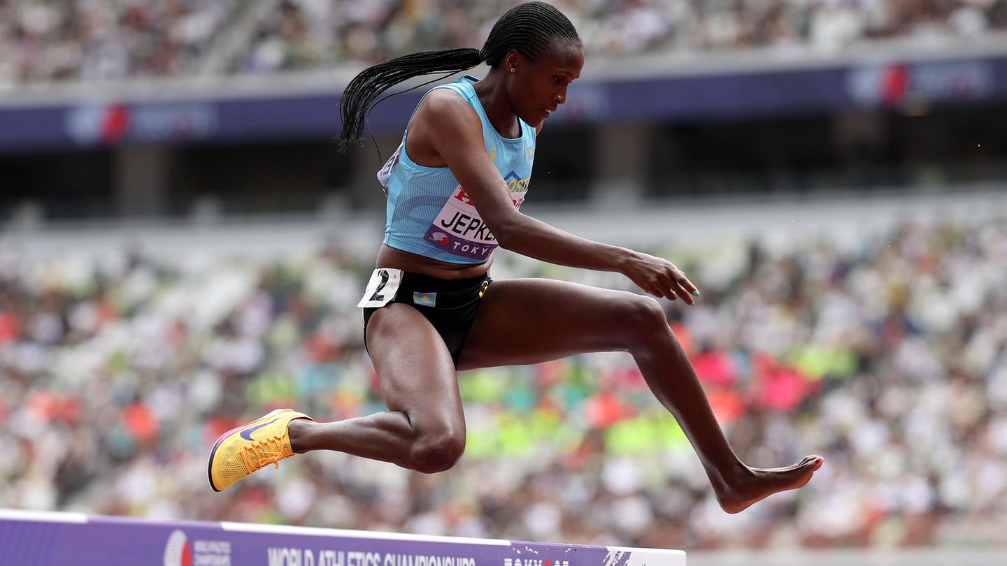 Leichtathletik-WM Kasachin mit einem Schuh
