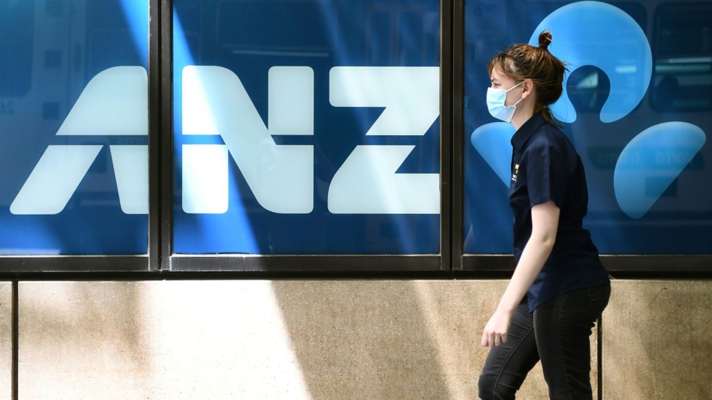 Das Logo der australischen Großbank ANZ