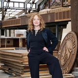 Hobmeier auf der Wiesn-Baustelle