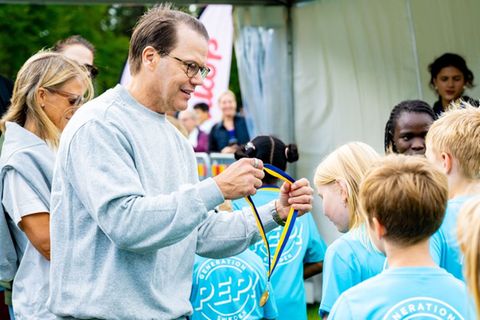 Prinz Daniel gründete 2016 mit seiner Frau den "Pep Day", um Kinder und Jugendliche für mehr Bewegung zu begeistern. Am 14. Se