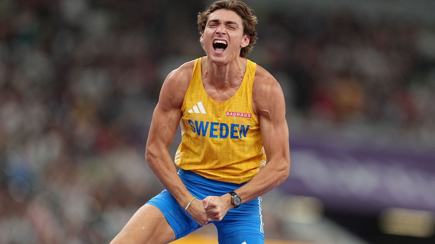 Wieder Weltmeister: Armand Duplantis. Foto: Michael Kappeler/dpa