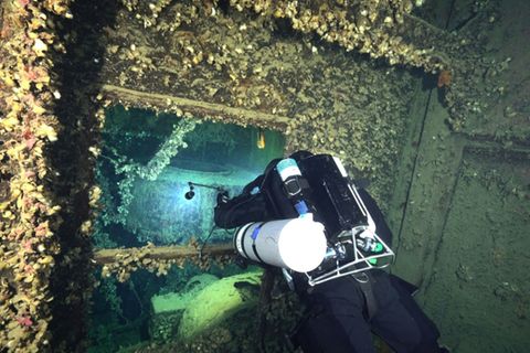 Taucheinsatz an der "Britannic"