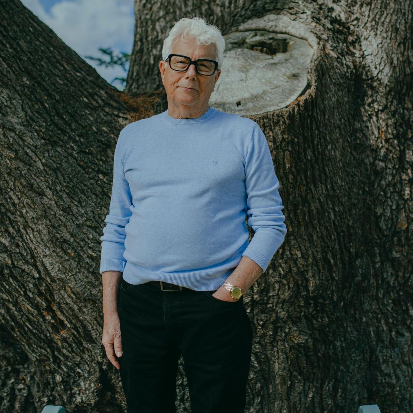 Ken Follett im Garten