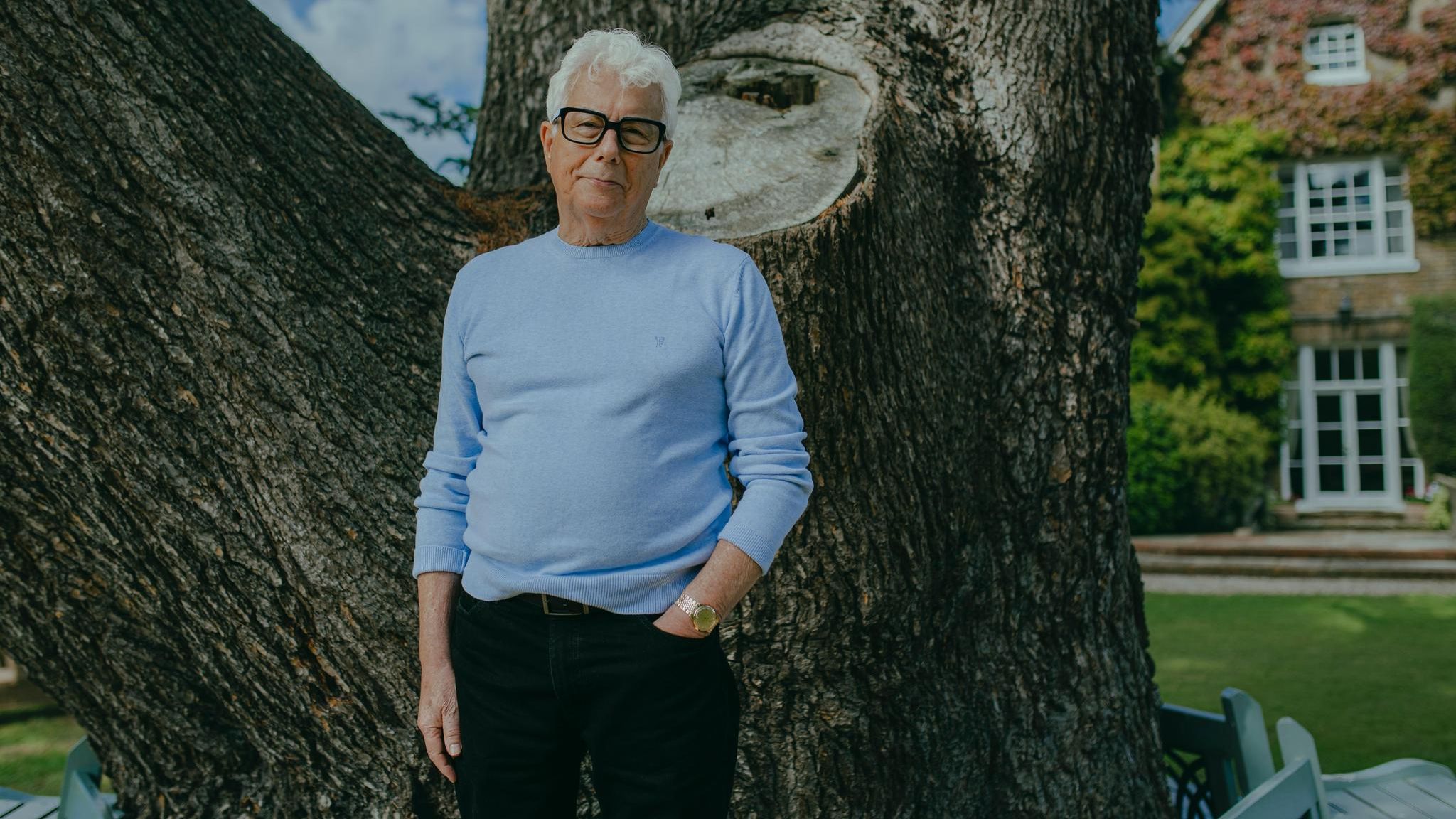Ken Follett im Garten