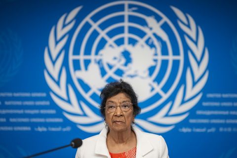 Navi Pillay, Leiterin der Untersuchungskommission in Genf