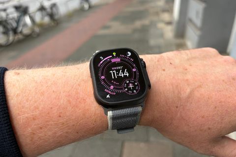 Die Apple Watch Ultra 3 am Handgelenk