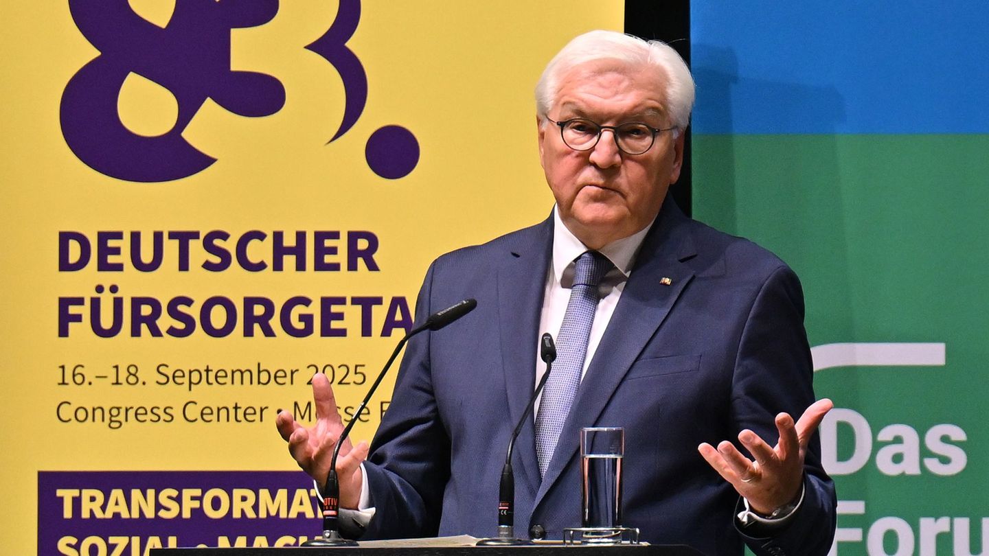 Bundespräsident Steinmeier fordert Bundesregierung zu Sozialreformen auf Foto: Martin Schutt/dpa