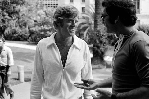 Robert Redford im Mai 1972 mit Regisseur Sydney Pollack