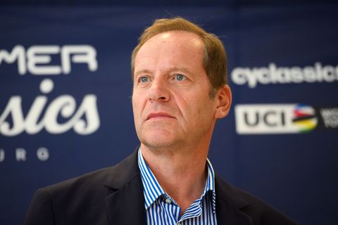 Christian Prudhomme spricht über einen möglichen Tour-Start 2030 in Deutschland. (Archivbild) Foto: Gregor Fischer/dpa