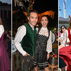 Auf dem Oktoberfest gibt es jedes Jahr nicht nur neue Dirndltrends, sondern auch diverse Prominente zu sehen: Letztes Jahr unt