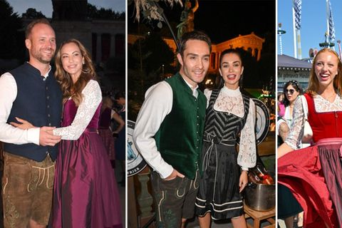 Auf dem Oktoberfest gibt es jedes Jahr nicht nur neue Dirndltrends, sondern auch diverse Prominente zu sehen: Letztes Jahr unt