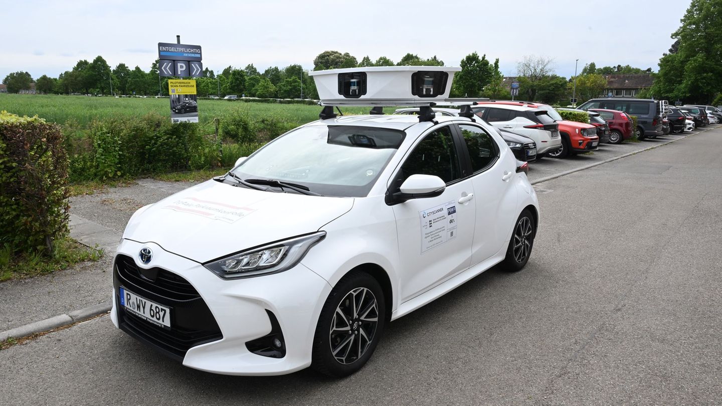 Heidelberg setzt als eine der ersten Kommune bundesweit auf ein Scan-Auto im Kampf gegen Parksünder - hier ein Scan-Fahrzeug bei