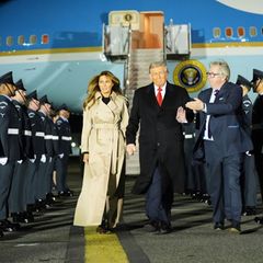 Donald Trump ist zum Staatsbesuch in Großbritannien eingetroffen. Foto: Evan Vucci/AP/dpa