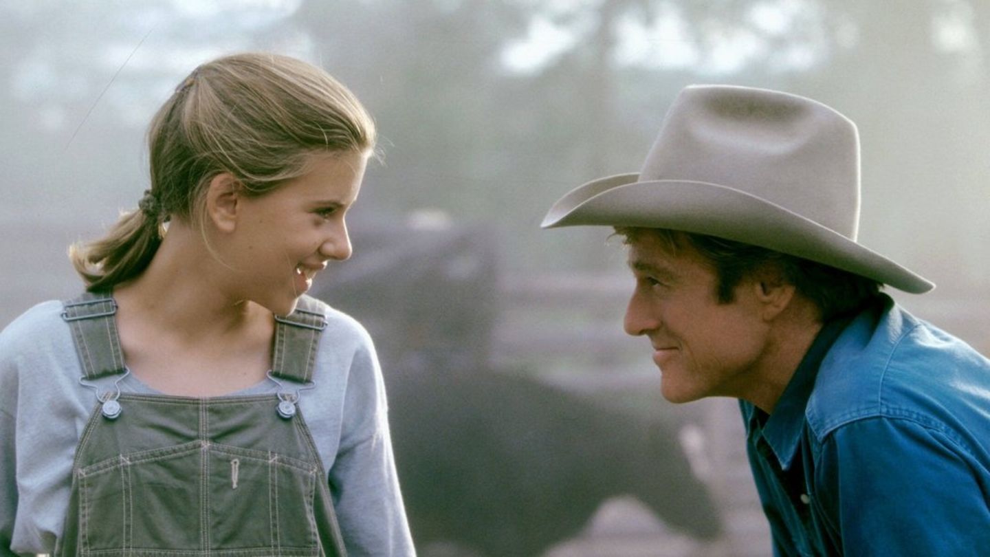 Scarlett Johansson in einer ihrer ersten Kino-Rollen: Fast 30 Jahre sind seit dem Kinostart von Robert Redfords "Der Pferdeflü
