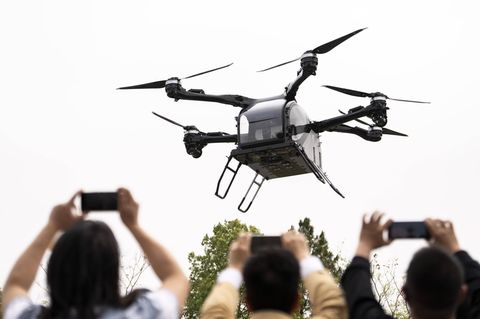 Das Flugtaxi der Xpeng-Tochter Aeroht bei einer Vorführung im Frühjahr 2025