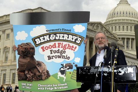 Mitgründer Jerry Greenfield war nach dem Verkauf von Ben & Jerry's politisch aktiv. (Archivbild) Foto: Michael Reynolds/EPA/dpa