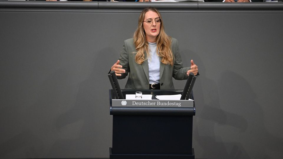 Ließ kein gutes Haar am Bundeskanzler: Katharina Dröge, Co-Fraktionschefin der Grünen