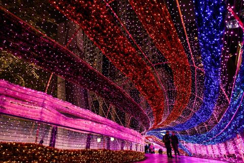 Lichttunnel in Taiwan
