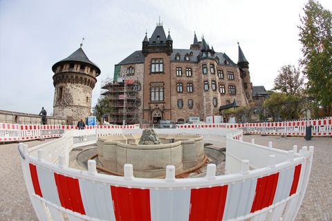 Bei den Umbauarbeiten am Schloss Wernigerode handelt es sich um die größte Sanierungsmaßnahme der vergangenen Jahrzehnte. Foto: