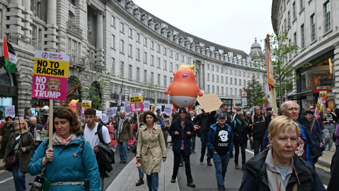 Protest gegen Trump in London