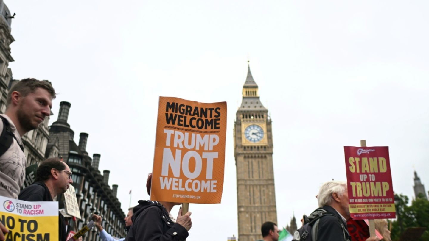 Protest gegen Trumps Staatsbesuch in London