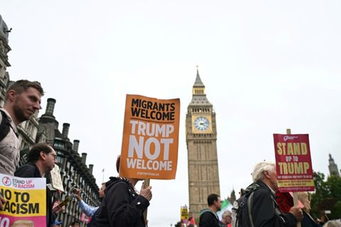 Protest gegen Trumps Staatsbesuch in London