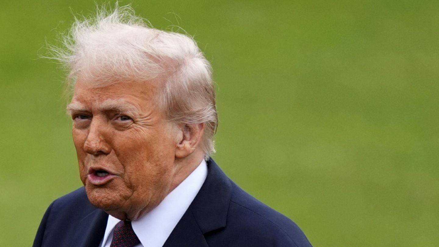 Trump auf dem Gelände von Schloss Windsor