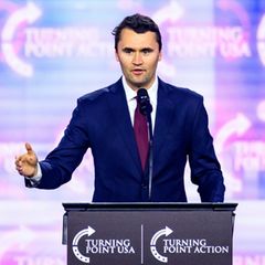 Der ultrarechte Aktivist Charlie Kirk vor seiner Ermordung