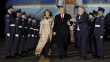 Melania Trump: Ankunft mit Ehemann am Flughafen