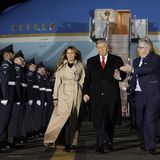 Melania Trump: Ankunft mit Ehemann am Flughafen