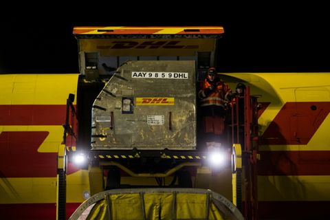 DHL-Luftfracht in Leipzig