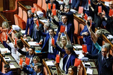 Der Senat in Rom billigte das neue KI-Rahmengesetz mit großer Mehrheit. (Archivbild) Foto: Roberto Monaldo/LaPresse via ZUMA Pre