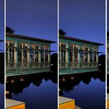 Das sieht man in der Vergrößerung noch besser: Die neuen iPhones fangen mehr Details ein, stellen das Blau des Nachthimmels satter dar und hellen weniger auf als das iPhone 16 Pro (wieder ganz links). Das beste Bild liefert – wenig überraschend – das iPhone 17 Pro Max (ganz rechts)