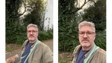 Die neue Selfiekamera ist eines der Highlights der neuen iPhones, alle Modelle bringen die gleiche Frontkamera mit. Erkennt sie mehrere Personen, erweitert sie das Bild automatisch (links)