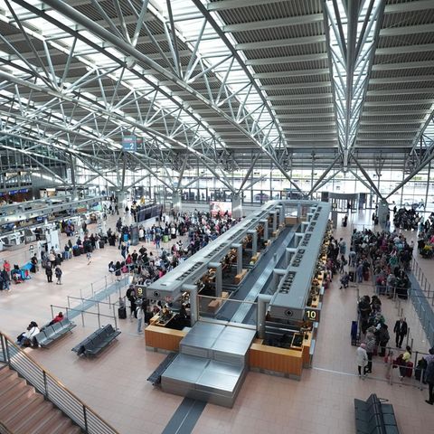Blick ins Terminal am Hamburger Flughafen