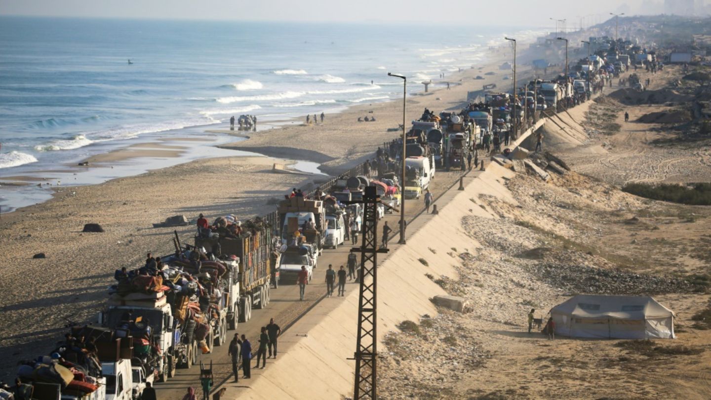 Massenflucht aus Gaza
