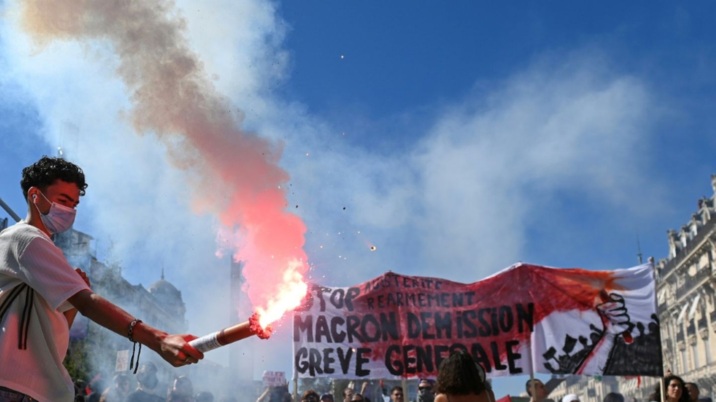 Protestaktion in Montpellier