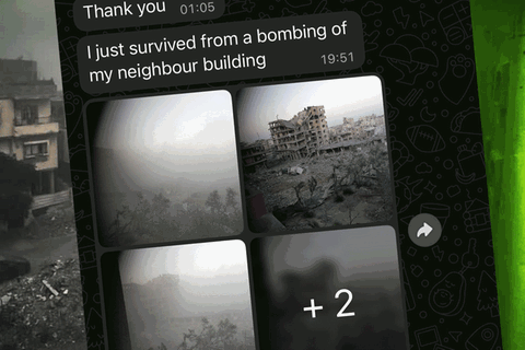 Seit Mai dokumentiert  Mohammed Aiash für den stern das Leben seiner Familie in Gaza. Eine seiner ersten Nachrichten: "Ich habe gerade die Bombardierung des Nachbarhauses überlebt."