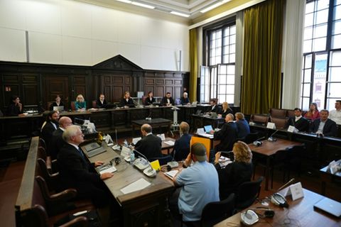 Verhandlung in Block-Prozess in Hamburg
