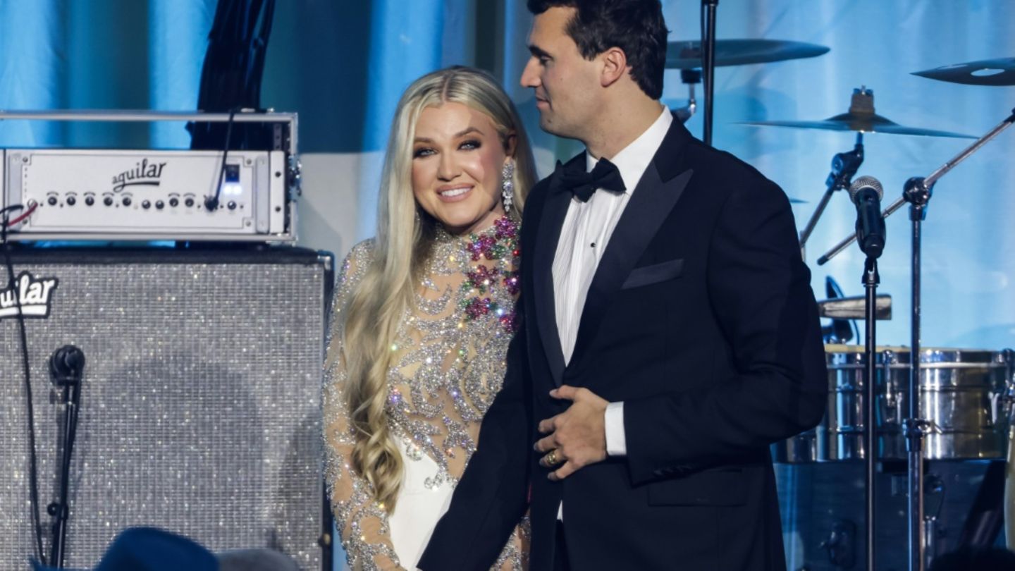 Erika Kirk mit ihrem getöteten Mann Charlie