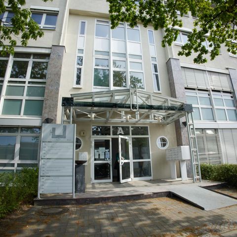 Die Noch-Bundesgeschäftsstelle der AfD im Berliner Ortsteil Reinickendorf