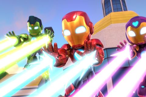 Auch als kindliche Helden machen Iron Man und Co. eine gute Figur.
