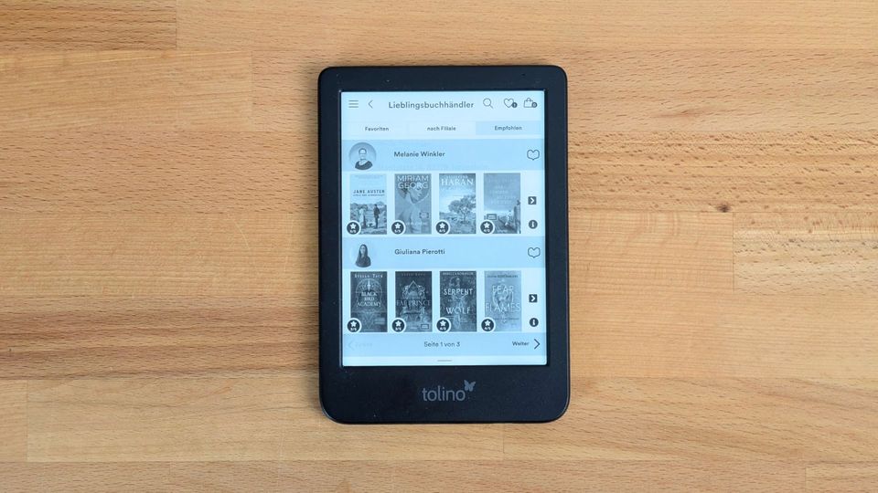 stern Kaufkosmos E-Book-Reader Test 2025 E-Book-Reader Test: Tolino Shine 5
