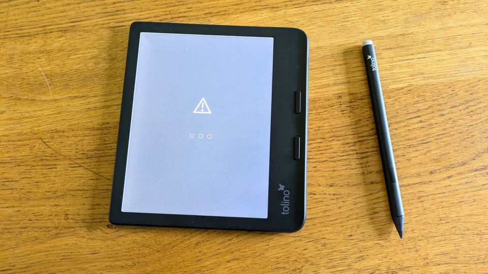 E-Book-Reader Test: Tolino Vision Color Fehlermeldung