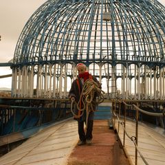 Justo Gallego auf dem Dach seiner Kathedrale