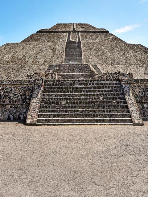 Die Pyramide der Sonne, eine antike Ruine in Teotihuacán, Mexico