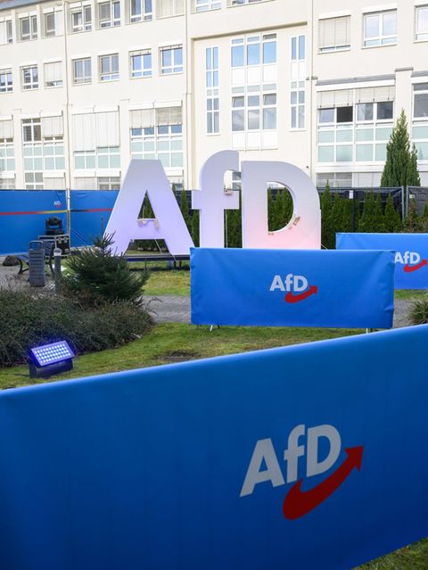 Die AfD Parteizentrale in Berlin im Ortsteil Reinickendorf