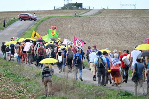 Proteste gegen das geplante Endlager in Bure