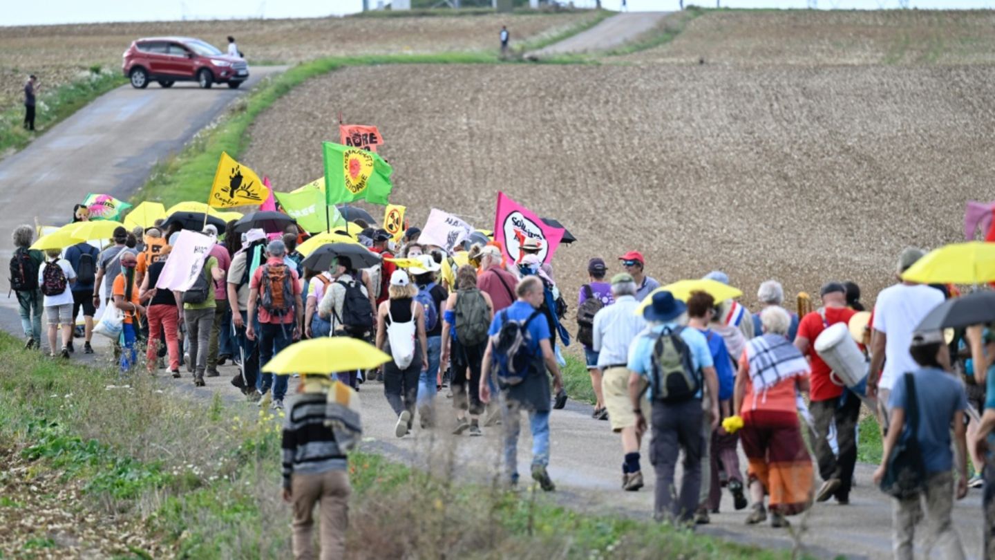 Proteste gegen das geplante Endlager in Bure