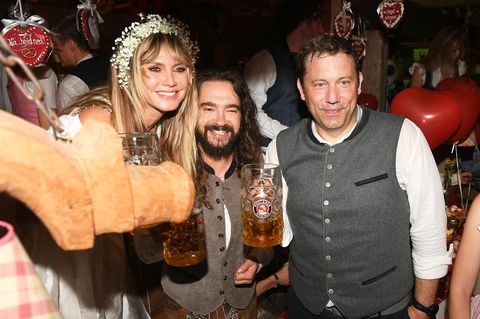 Klum, Kaulitz, Klingbeil: Heidi und Tom trafen im Käferzelt auch auf Vizekanzler und Finanzminister Lars Klingbeil (SPD)